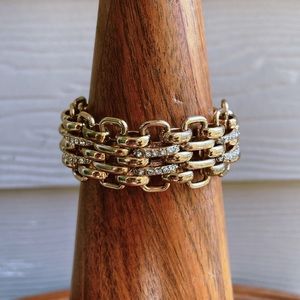 J Crew Golden Cable Chain Style Bracelet